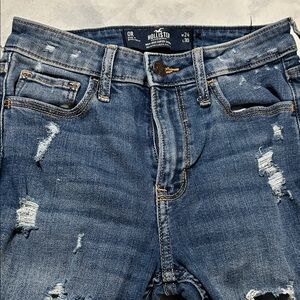 Hollister Ripped Denim Jeans in Blue